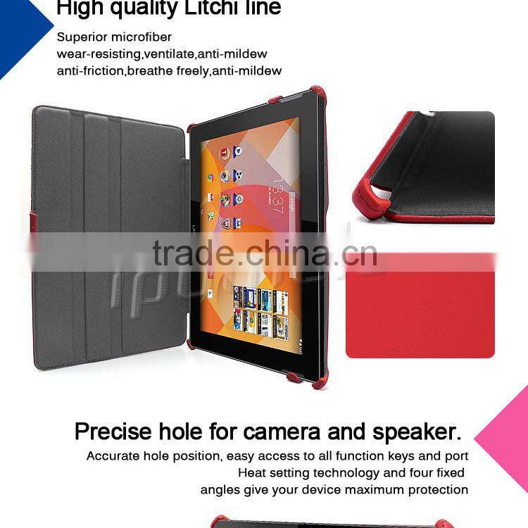 For Medion Lifetab S10334, heat formed leather tablet case for Medion Lifetab MD98811