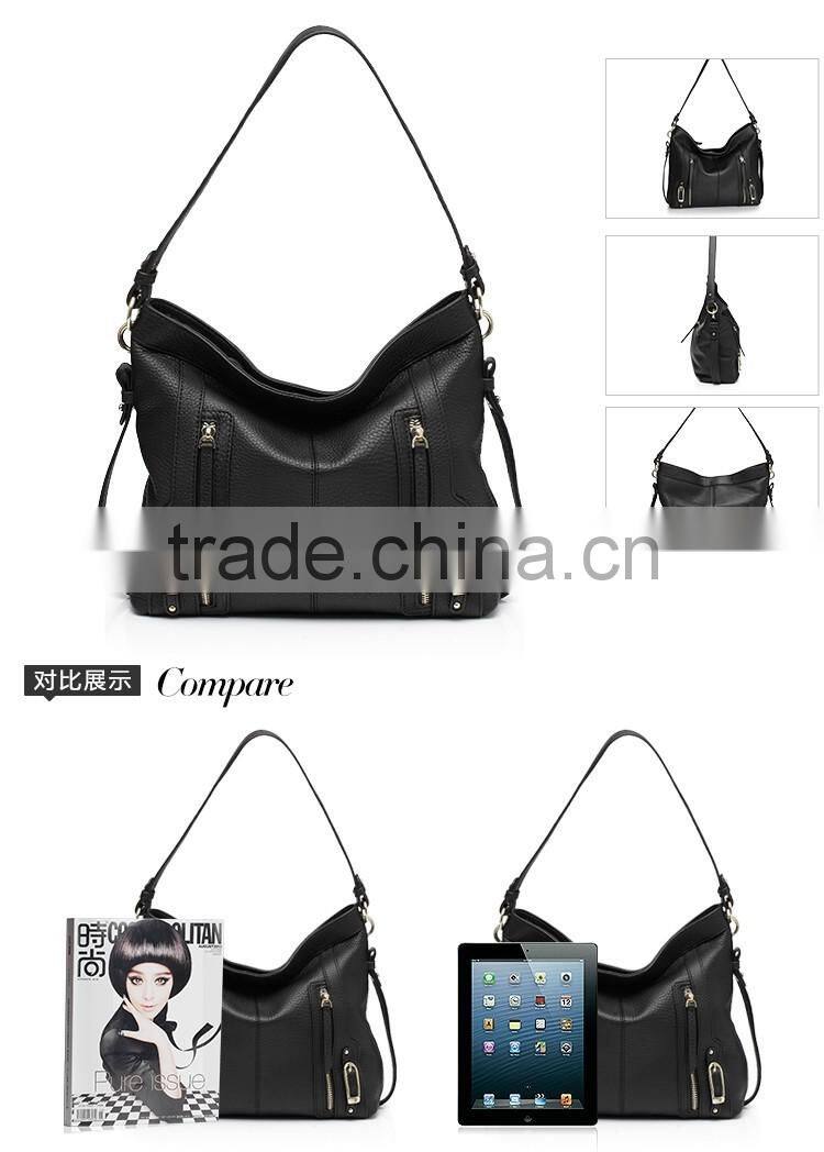 2016 newest trend zip closure women handbag durable lady tote bag