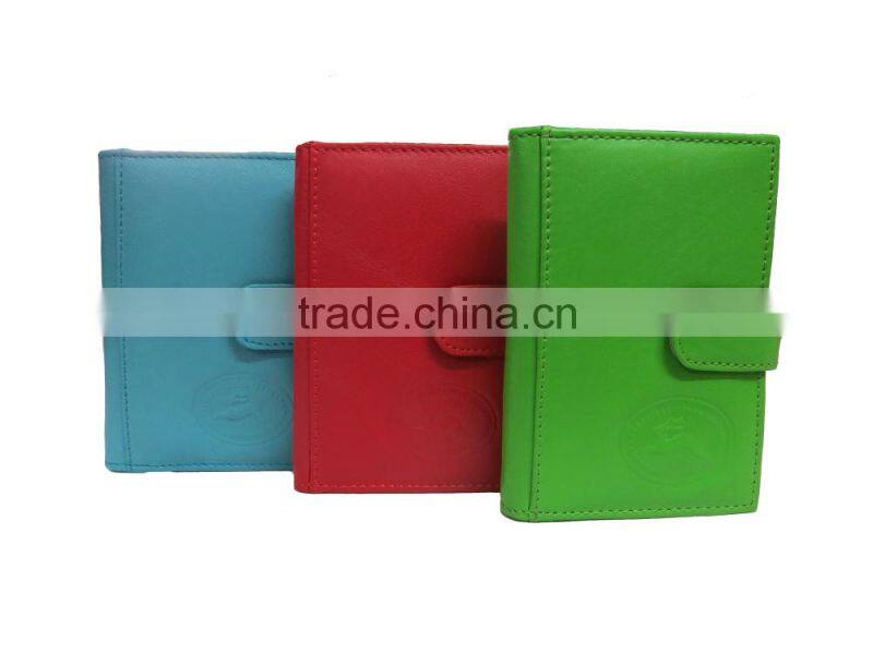 Leather products,business executive credit card,business card holder wallet in black genuine leather cheap price