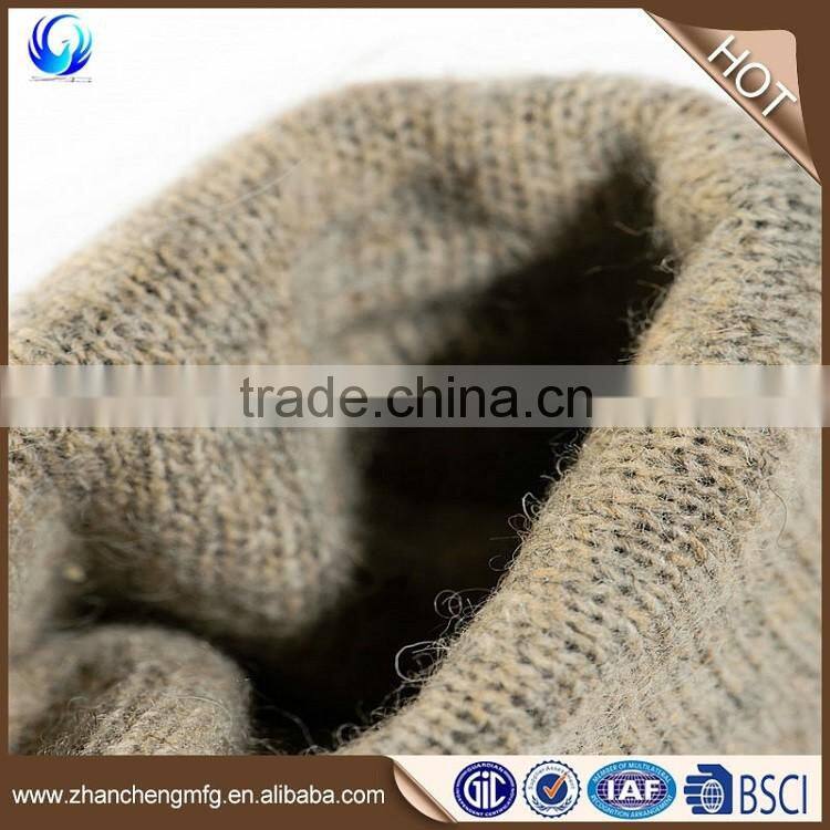 Plain style man winter sheepskin leather gloves for touch screen with high quality