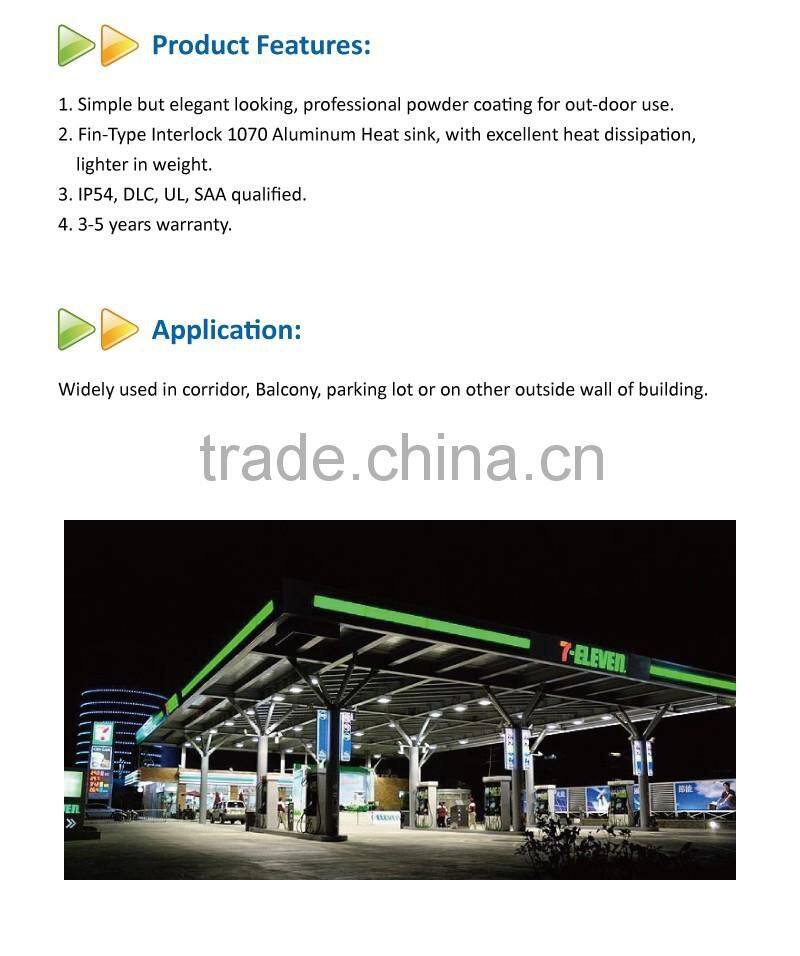 2016 IP54 innovative product UL Listed 60W Retrofit led canopy light gas station