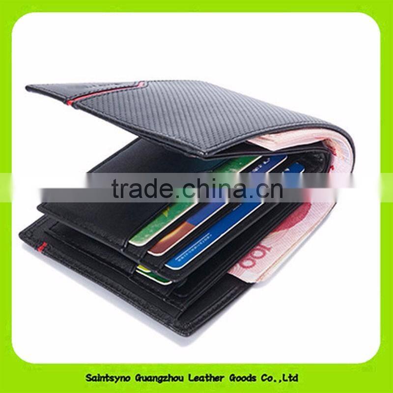 16418 Made in China genuine cow leather men wallet