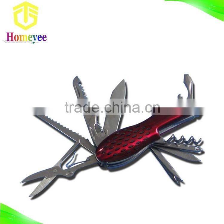 11pcs peanut shape steel handle multi-function pocket knife gift knife