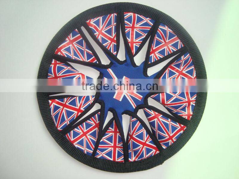 2014 fashionable elastic and durable custom cheap neoprene frisbee