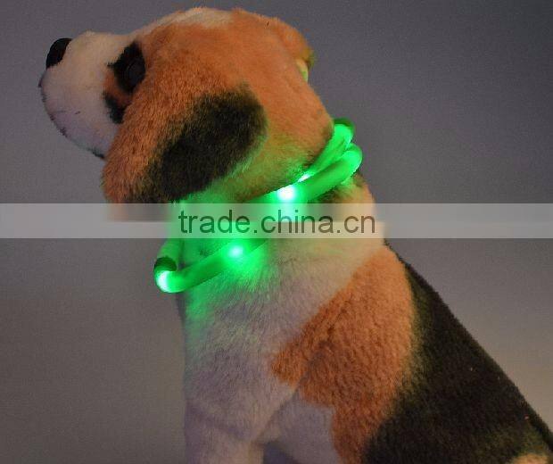 New Usb Rechargeable Led Flashing Dog Collar