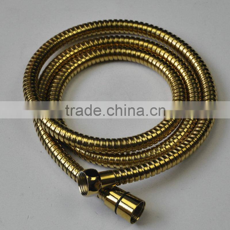 Best quality stainless steel gold imitated double locks shower tube