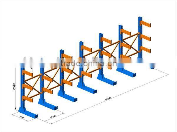 cantilever shelf rack for warehouse storage equipment