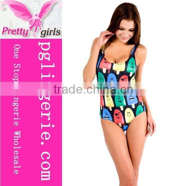New style ladies fashion one piece swimsuits swimwear