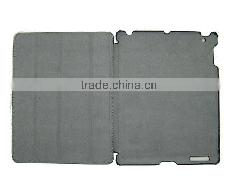 For ipad case smart,companion smart cover crystal Black pc hard case