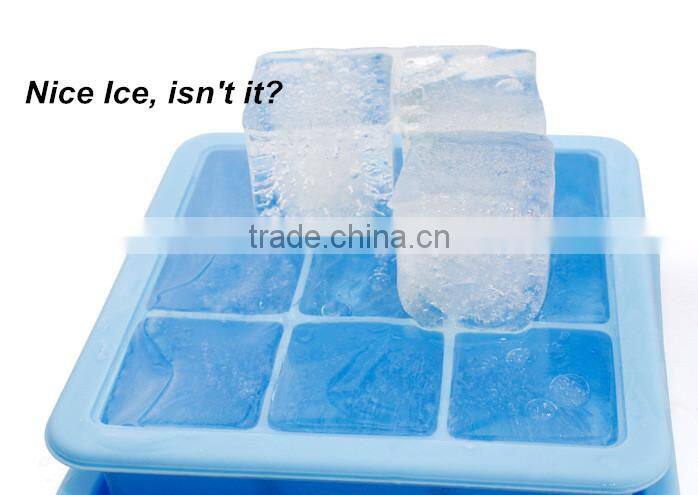 Wholesale Custom Personalized Silicone Ice Cream Cube Tray with Lid