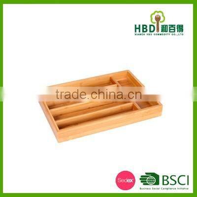 bamboo curlery organizer