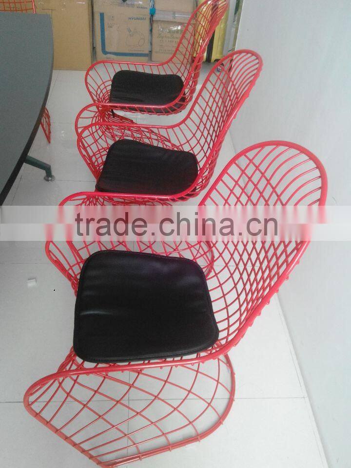 Leiaure Style Metal Chair/ Wire Metal Chairs/ Wire Outdoor Chairs