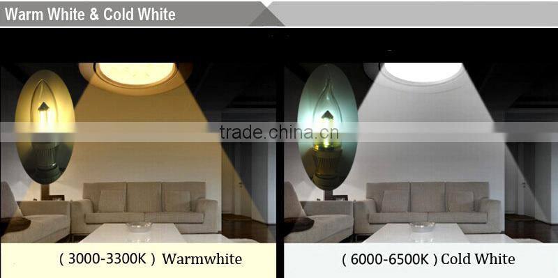3.5W Chandelier Candle LED Light Bulb E14 Base warm white cold white