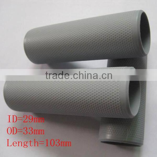 Silicone rubber handgrip