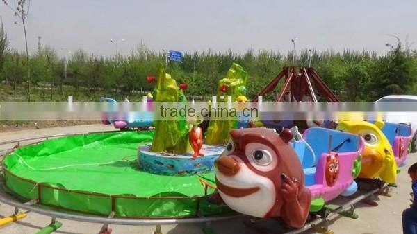 Playground rides beautiful water amphibious chariots island Amusement park train rides