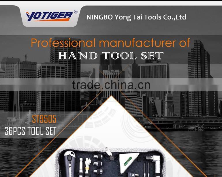 36pcs socket bit tool bag,gift mini tools in tool bag ,wood working tools