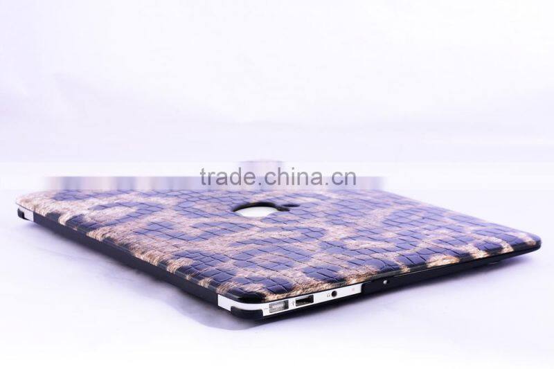 Embossment Protective Cover Case for MacBook Cover with Retina Pro 15.4 With Flag Leopard Design