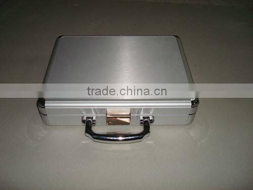 popular Aluminum Laptop Case suitcase briefcase with file pocket
