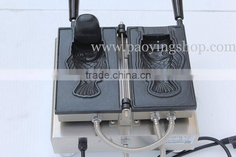 Commercial Use Non-stick 110v 220v Electric 1pc Ice Cream Taiyaki Fish Waffle Baker