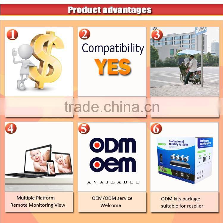 Cctv Ahd camera and dvr 720p 4 channel bullet waterproof security camera system,800 tvl cctv camera,hi-tech cctv dvr