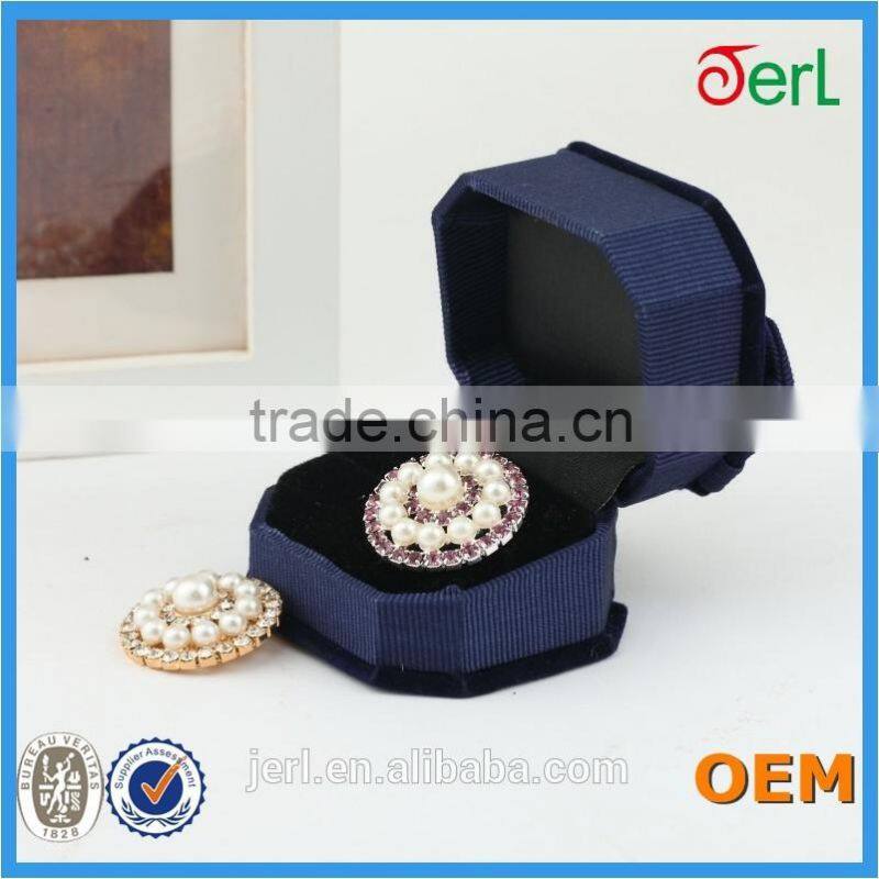 New Crystal Rhinestone Shank Pearl Rhinestone Wedding Button