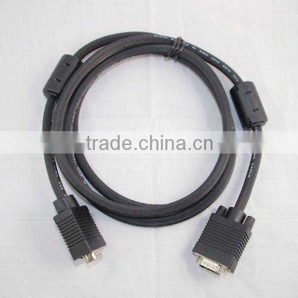 Male to male VGA Cable For Car LCD Monitor PC Projector and HDTV CABLE VGA