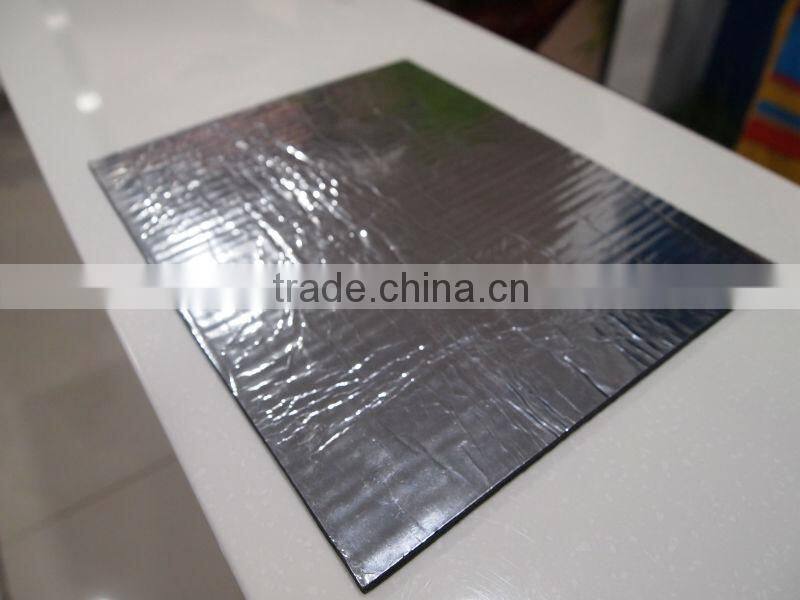 Self-adhesive bitumen waterproofing membrane with aluminum film