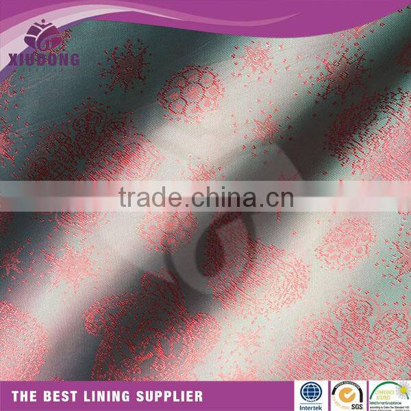 polyester rayon jacquard fabric for garment lining fabric