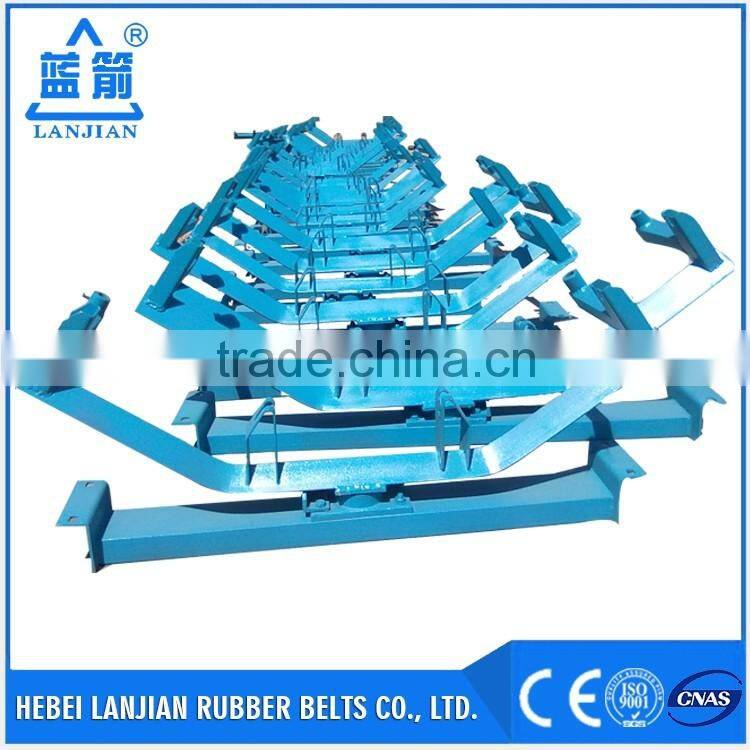 China supplier hot sale certified Q235 body steel conveyor brackets, roller frame