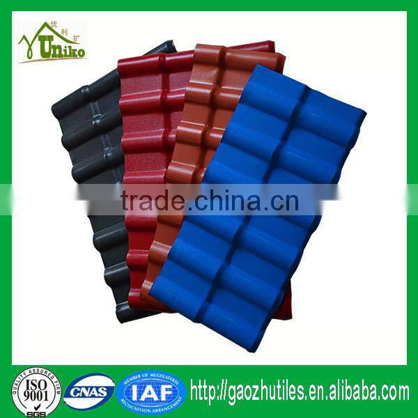 Roof fixings UPVC corrugated transparent skylight roof sheet plastic products factory