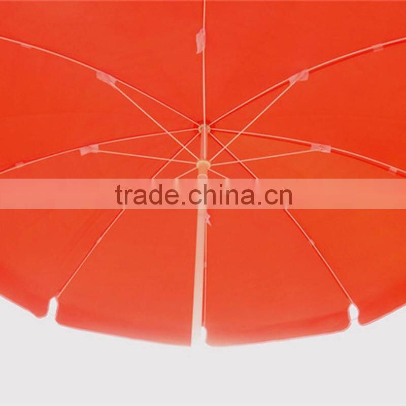Sun protection beach printing umbrella fabric with logo custom