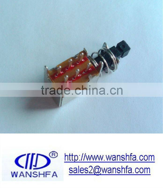 PS-22F03 50V DC self-lock push switch