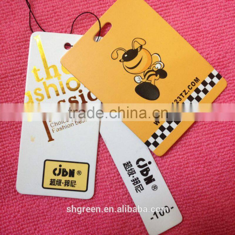 High quality paper swing tags for cascul clothing