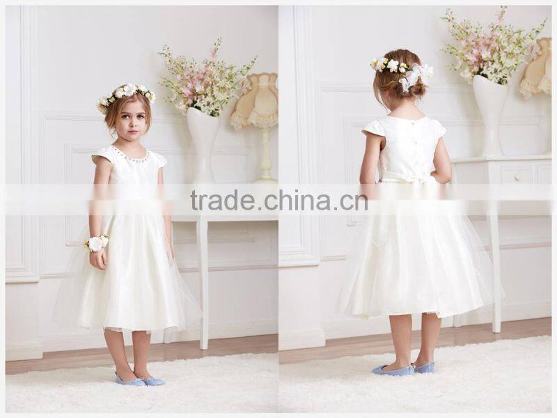 Korea design flower girl dress girl party wear western dress girl dress for children