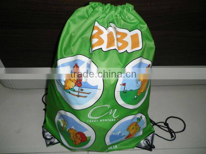 High quality polyester school drawstring bag