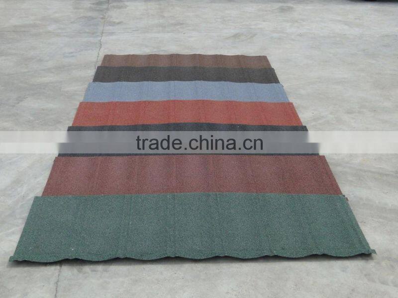 Colorful stone chip coated steel roof tile making machine with premium quality