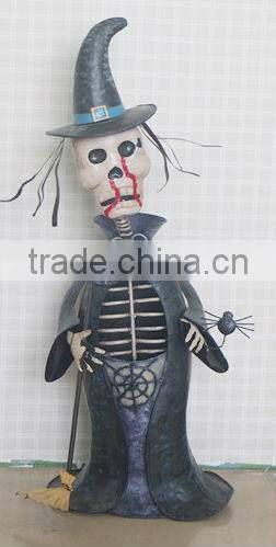 Iron Witch and Pumpkin Hallowmas day decoration wholesale