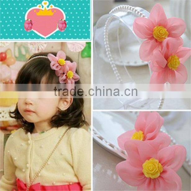 2014 Yiwu Aimee fashion faux pearl flower headband,pearl bridal headband(AM-JJ-02)