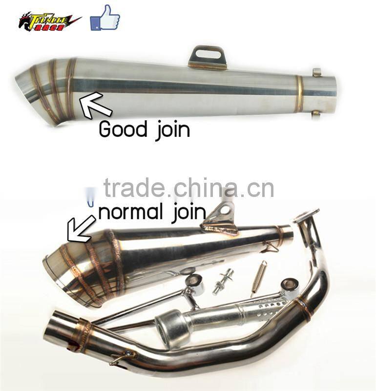 Stainless steel muffler exhaust pipe slip on for scooter