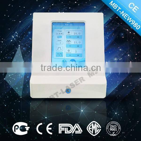 Beijing new product 30W diode laser 980nm vascular vein stopper spider vein / laser vascular removal machine / laser for face