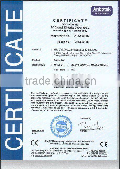 professional micro needle pen/anti ageing/anti wrinkle/electric derma beauty pen(CE approved)