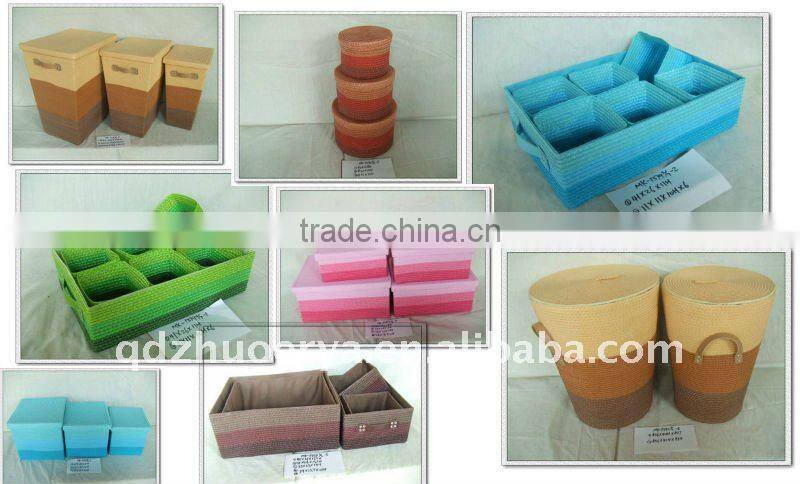 straw basket with handles