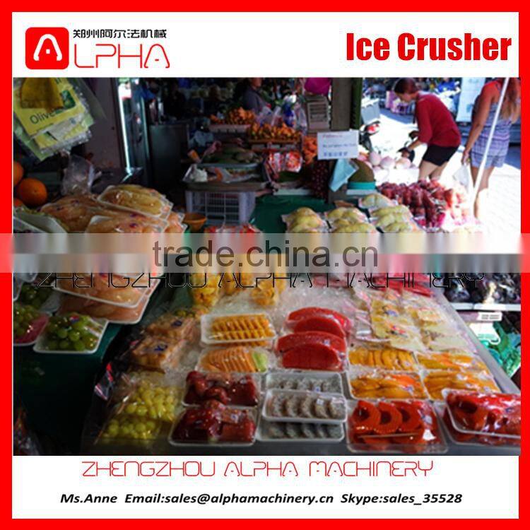 300-500KG/H Sea Food Fruit Use Commercial Ice Crusher Machine