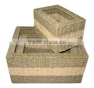 High used value bamboo-rattan basket from Vietnam