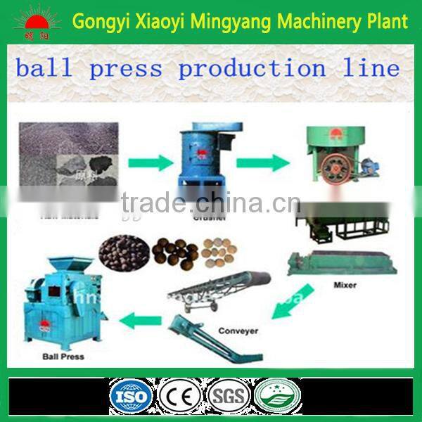 High efficiency Ball shape sugarcane bagasse charcoal straw briquette press machine price
