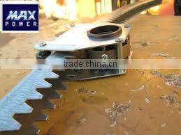 rack and pinion set for glasshouse sun shade system