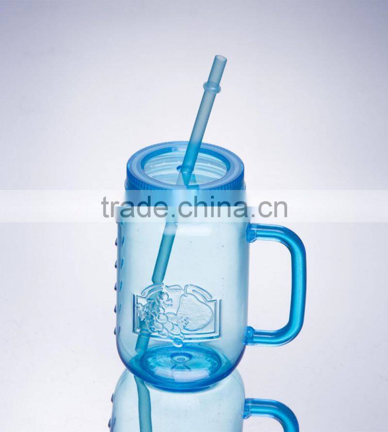 Good quality Hot sale BPA free plastic drinking water bottle with handle