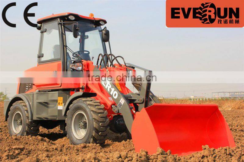 ER10 Everun Brand new Radlader 1.0 Ton CE certificated with pallet forks
