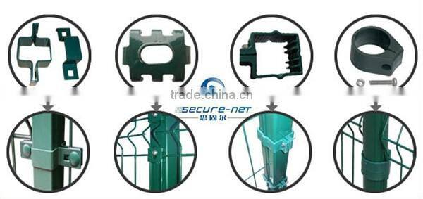 pvc coated garden curved fence panel