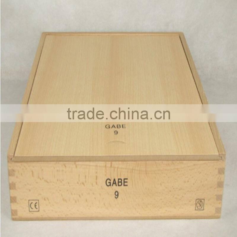 Preschool gift children's learning toys wooden froebel Gabe 9 education product Curvilinear Ring